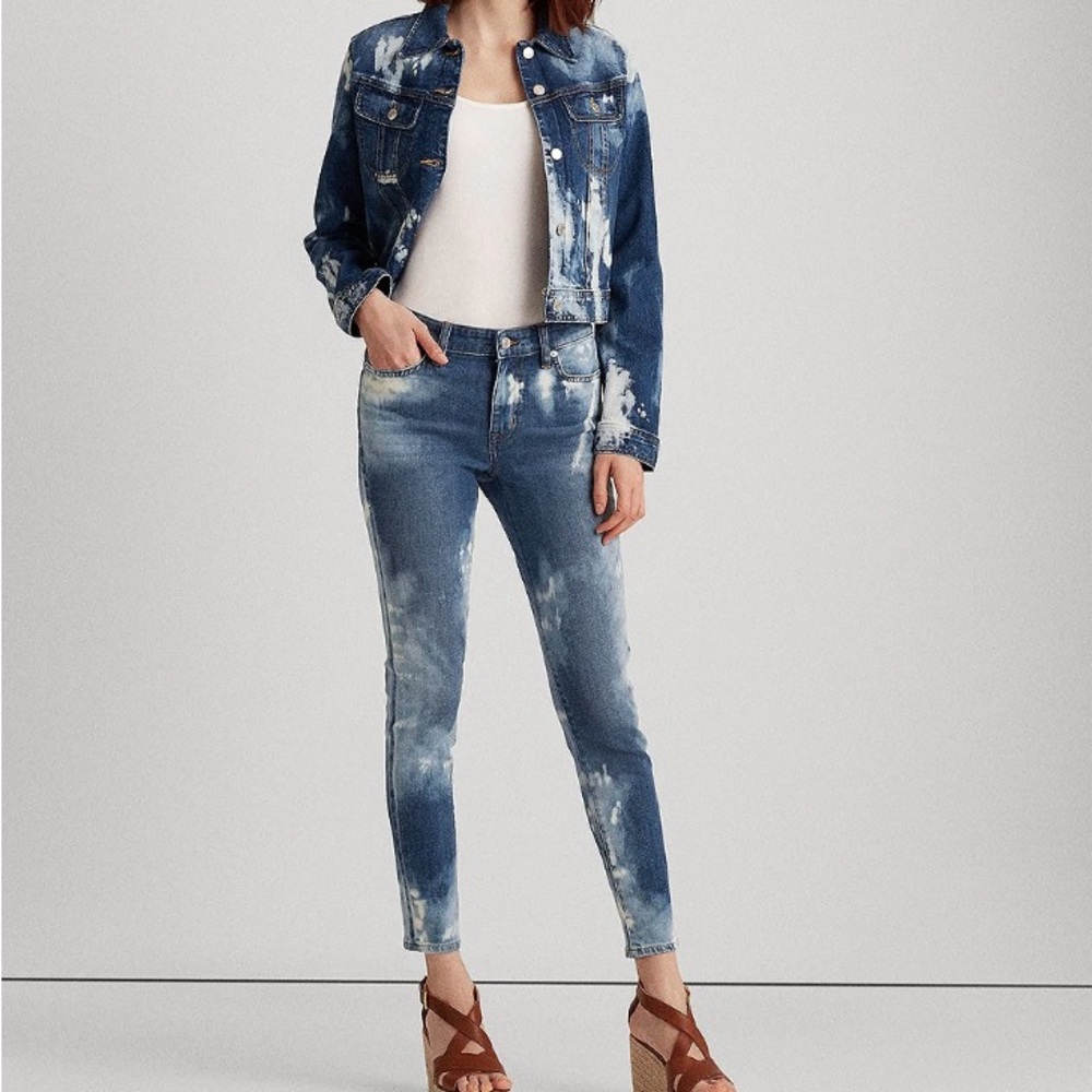 Ralph Lauren Premier Skinny Ankle Jean in Coastal Blue Wash